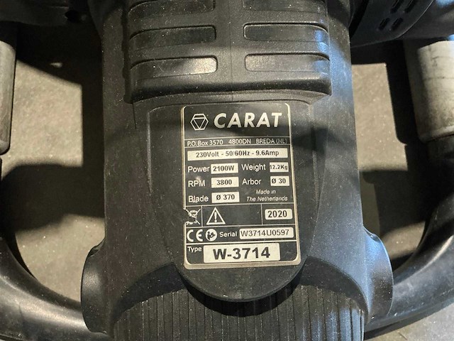 2020 carat w3714 muurzaagmachine - afbeelding 3 van  3