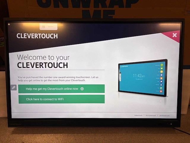 2020 clevertouch impact plus interactive touchscreen 65" - afbeelding 1 van  1