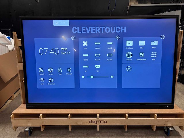 2020 clevertouch impact plus interactive touchscreen 86” - afbeelding 1 van  3