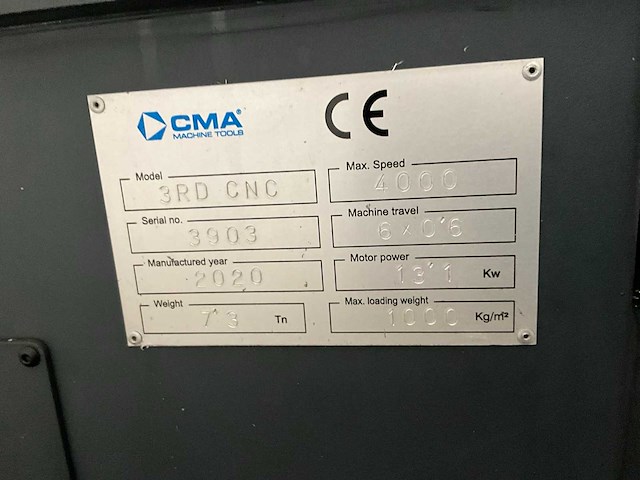 2020 cma 3rd cnc 6006 cnc-coördinatenboormachine - afbeelding 10 van  25