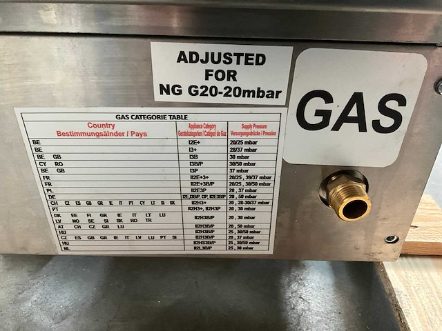 2020 combisteel g6f100g gasfriteuse (enkel) - afbeelding 8 van  9