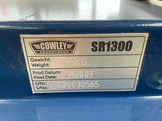 2020 cowley sr1300 plaatwals - afbeelding 7 van  7