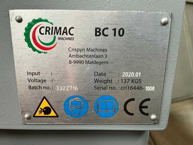 2020 crimac bc10 manuele zetbank - afbeelding 5 van  13