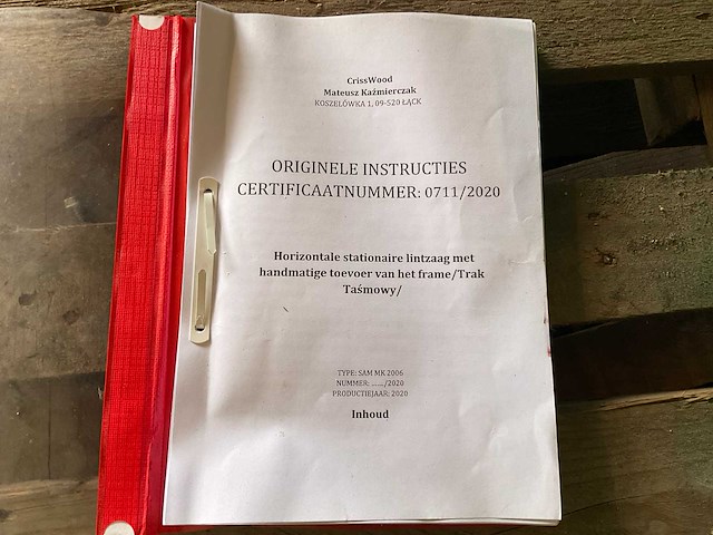 2020 crisswood sam mk 2006 horizontale stationaire lintzaagmachine voor hout - afbeelding 7 van  9