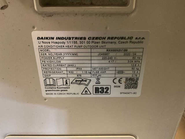 2020 daikin rxm50n2v1b9 airconditioning - afbeelding 5 van  8