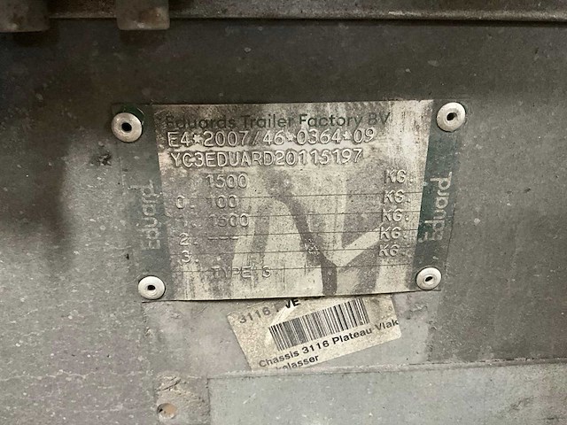 2020 eduard p3 steiger aanhangwagen, 98-wx-tf - afbeelding 4 van  19