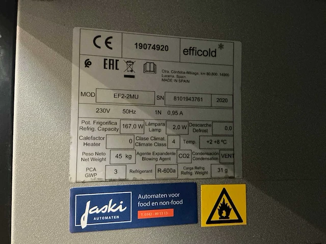 2020 efficold ef2-2mu barkoeling - afbeelding 8 van  8
