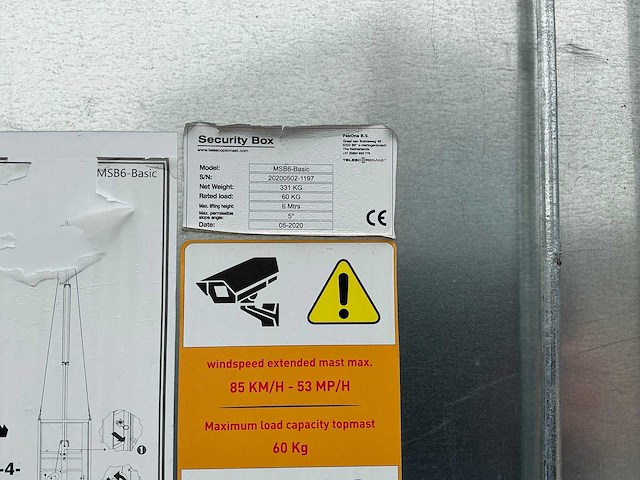 2020 febone msb6-basic lichtmast / dummy cameramast - afbeelding 4 van  11
