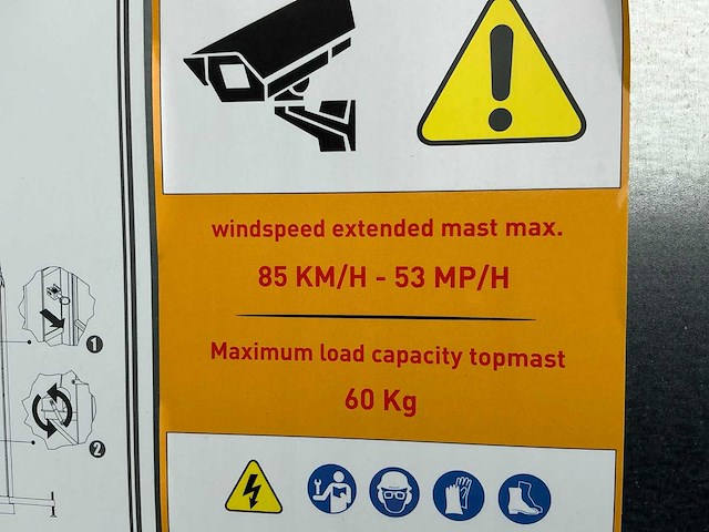 2020 febone msb6-basic lichtmast / dummy cameramast - afbeelding 4 van  12