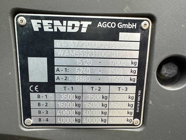 2020 fendt 936 vario gen-6 vierwielaangedreven landbouwtractor - afbeelding 8 van  21
