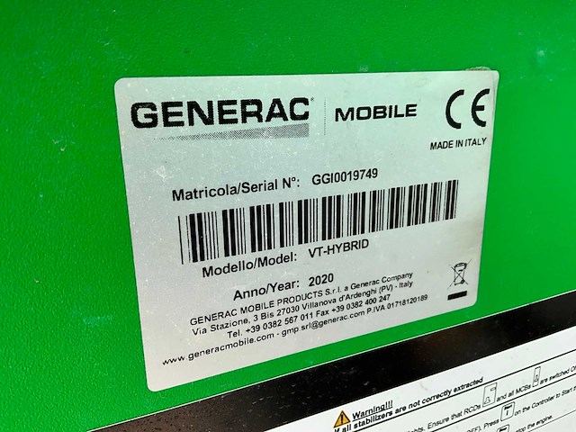 2020 generac vt-hybrid mobiele lichtmast - afbeelding 2 van  10