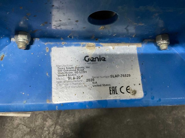 2020 genie sla 20 kanaallift - afbeelding 4 van  6