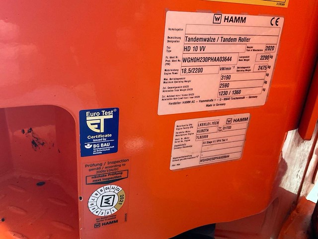 2020 hamm hd10 duowals - afbeelding 19 van  26