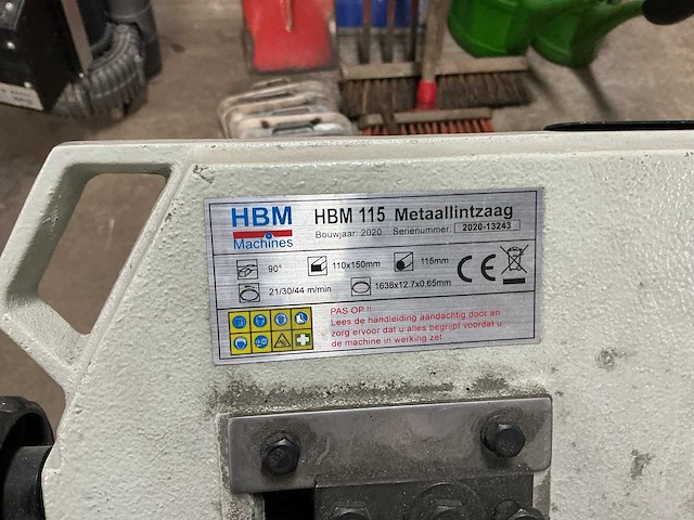 2020 hbm 115 metalen horizontale bandzaagmachine - afbeelding 6 van  6