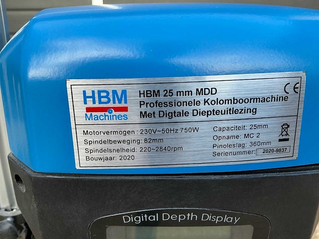 2020 hbm 25 kolomboormachine - afbeelding 9 van  9