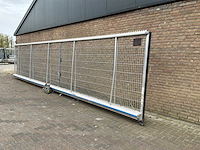 2020 heras aluminium elektrische schuifpoort 7.00m doorgang - afbeelding 3 van  5
