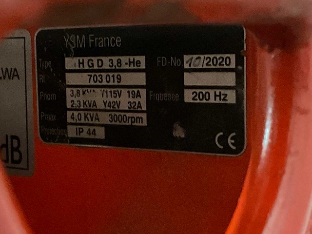 2020 hgd 3,8-he stroomgenerator met breekhamer - afbeelding 7 van  7