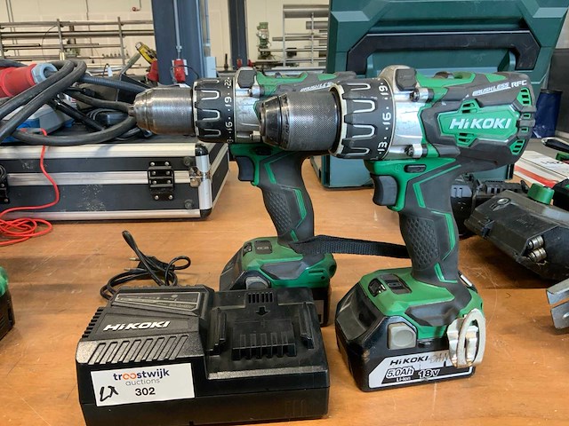 2020 hikoki ds 18dbl2 boormachine (2x) - afbeelding 1 van  4