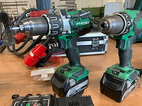 2020 hikoki ds 18dbl2 boormachine (2x) - afbeelding 3 van  7