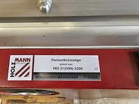 2020 holzmann fks 315vfn-3200 formaatcirkelzaagmachine - afbeelding 4 van  5