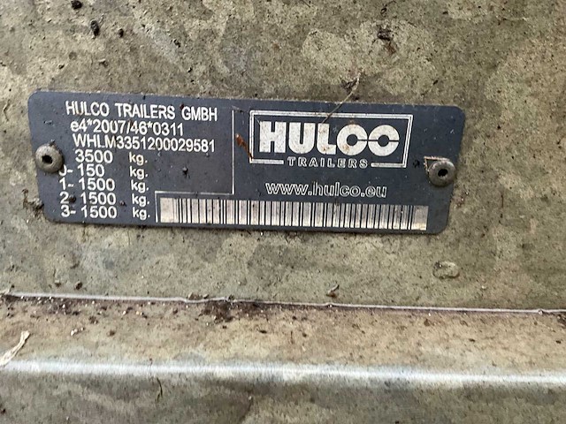 2020 hulco aanhangwagen - afbeelding 10 van  10