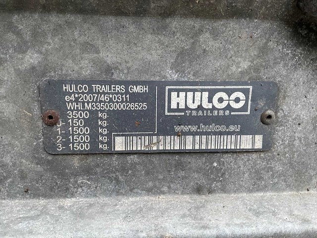 2020 hulco medax-3 aanhangwagen - afbeelding 7 van  15