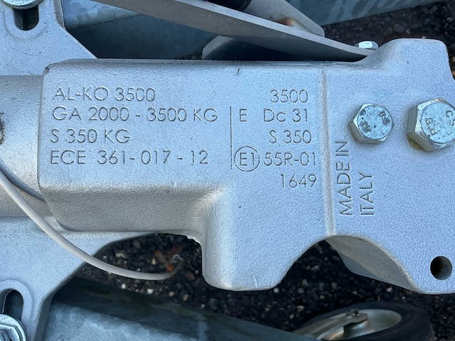 2020 hulco terrax 2 lk aanhangwagen 3500kg - afbeelding 6 van  11