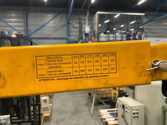 2020 i-lift lh075j werkplaatskraan met contragewicht - afbeelding 9 van  10