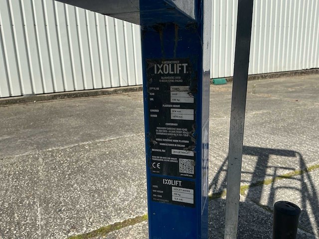 2020 ixolift 400ws ladderhoogwerker - afbeelding 2 van  10