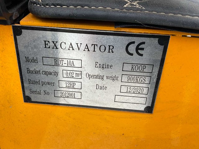 2020 jcm rdt-10a minigraafmachine - afbeelding 6 van  14