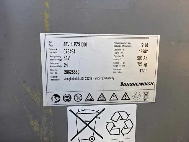 2020 jungheinrich efg 215 1500kg 4427uur vorkheftruck - afbeelding 2 van  10