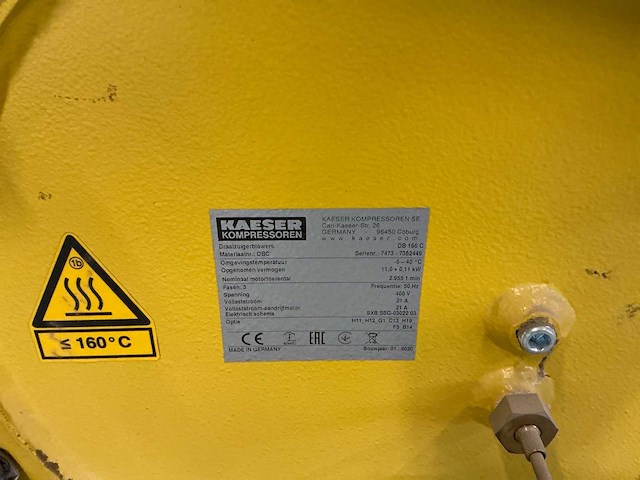 2020 kaeser db166c draaizuigerblower met nakoeler - afbeelding 12 van  13