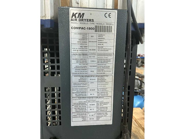 2020 km compac-1800 luchtdroger - afbeelding 5 van  5