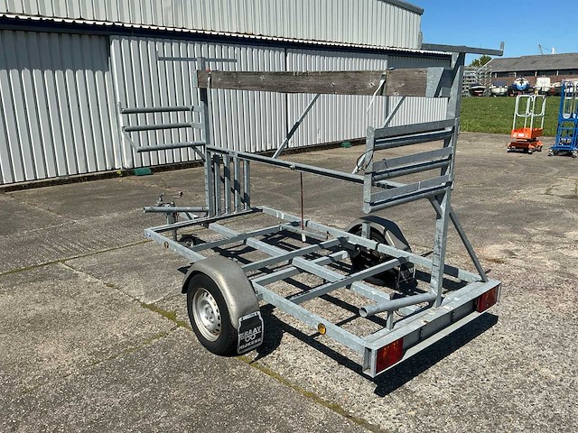 2020 kraay steigeraanhanger aanhangwagen + 2 steigerbokken - afbeelding 6 van  27