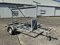 2020 kraay steigeraanhanger aanhangwagen + 2 steigerbokken - afbeelding 12 van  27