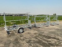 2020 kraay steigeraanhanger aanhangwagen + 2 steigerbokken - afbeelding 1 van  27