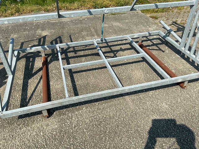 2020 kraay steigeraanhanger aanhangwagen + 2 steigerbokken - afbeelding 14 van  27