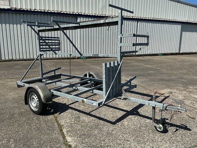 2020 kraay steigeraanhanger aanhangwagen + 2 steigerbokken - afbeelding 12 van  27
