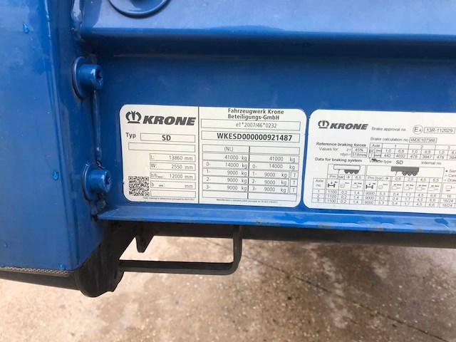 2020 krone sd oplegger - afbeelding 11 van  28