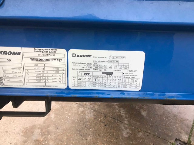 2020 krone sd oplegger - afbeelding 13 van  28