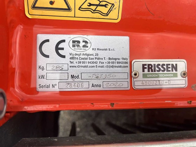 2020 kubota tst 150 overtopfrees – 1,50 m - afbeelding 8 van  8