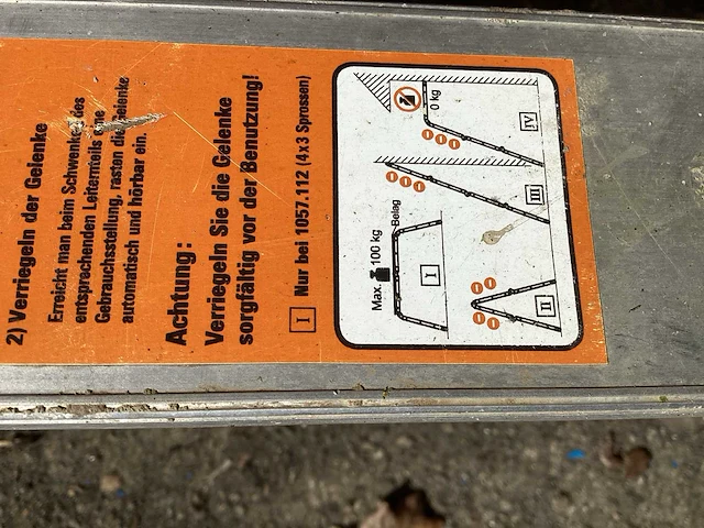 2020 layher 1057-116 vouwladder - afbeelding 6 van  6