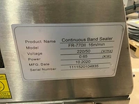 2020 lh fr-770ii doorloopbandsealmachine - afbeelding 6 van  6