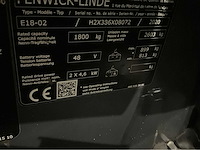 2020 linde e18-02 1800kg vorkheftruck accu 2023 - afbeelding 10 van  18