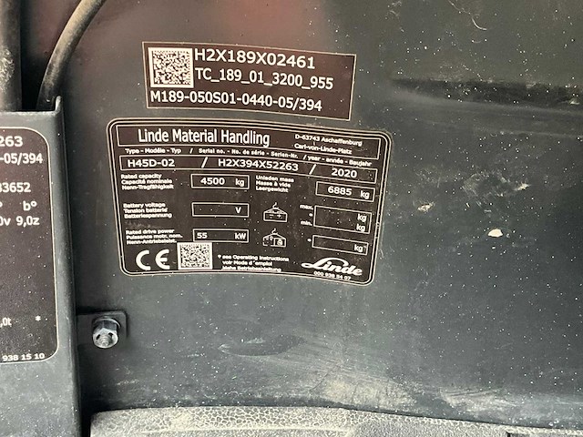 2020 linde h 45 evo vorkheftruck - afbeelding 18 van  25