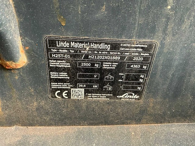 2020 linde h25t-01 vorkheftruck - afbeelding 33 van  33