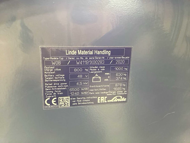 2020 linde platformtrekker - afbeelding 8 van  13