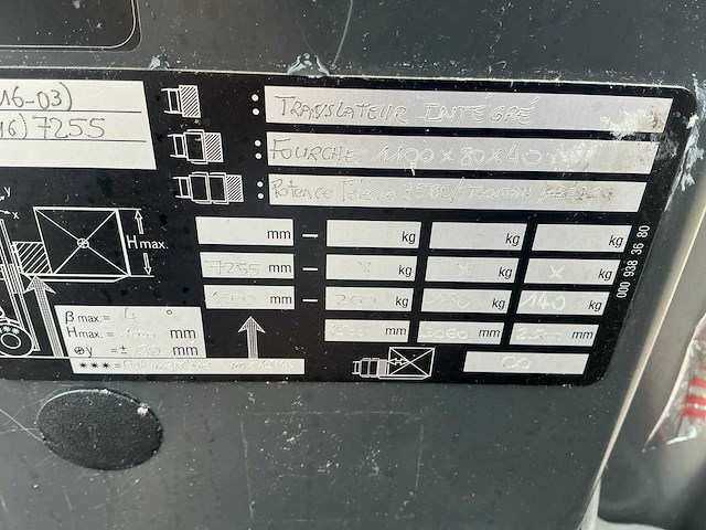 2020 linde r14x-03 reach truck - afbeelding 10 van  19