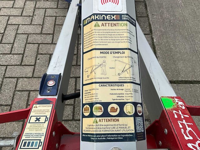 2020 makinex pht2-140 electrische materiaallift - afbeelding 12 van  12