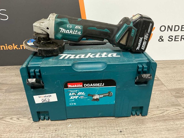 2020 makita dga508 haakse slijpmachine - afbeelding 2 van  3